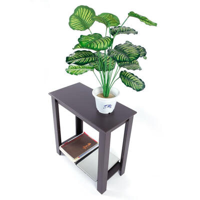 

Chair Side Table Coffee Sofa Wooden End Shelf Living Room Furniture Espresso