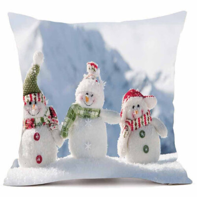 

Tailored Merry Christmas Pillow Cases Super Cashmere Sofa Cushion Cover Home Decor