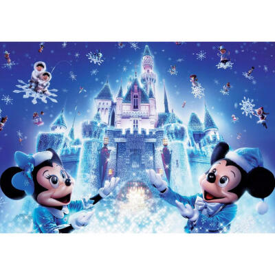 

5D DIY Full Drill Diamond Painting Cartoon Snowing Cross Stitch Embroidery
