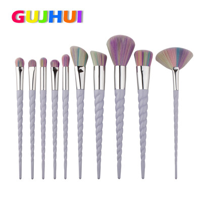 

Toponeto 10PCS Make Up Foundation Eyebrow Eyeliner Blush Cosmetic Concealer Brushes