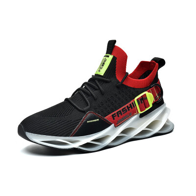 

Wear-resistant&comfortable blade sneakers breathable flying woven running shoes tide section casual mens shoes