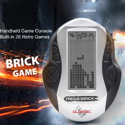 

Pocket Handheld Video Game Console 3in LCD Mini Portable Brick Game Player w Built-in 26 Games