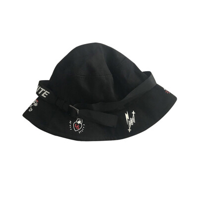 

Sample custom 2019 new fisherman Hat Korean personality lightning pot Hat street tide Hat Joker couple Hat