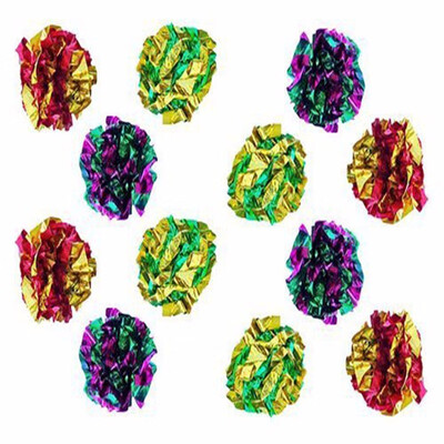 

Original Mylar Crinkle Balls Cat Toys-12 Pack Random Color