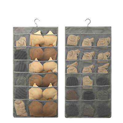 

Toponeto Pocket Clear Hanging Socks Underwear Holder Storage Case Hanger