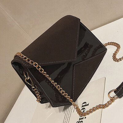 

Super fire splicing small bag girl 2019 new tide spring&summer Korean version Chichundred texture oblique satchel bag