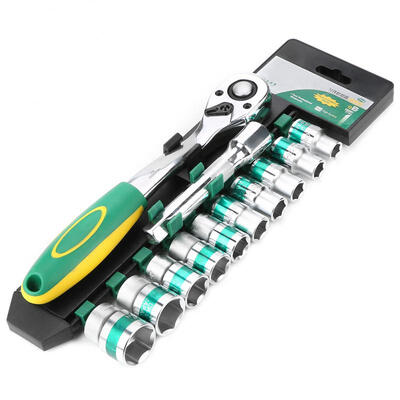 

Greensen 12pcs 12" Socket Set Ratchet Wrench Screwdriver Professional Repairing Kit Hand Tool