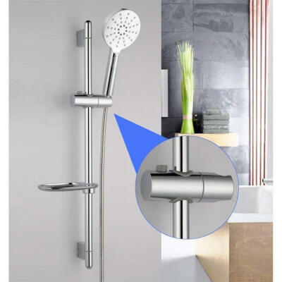 

Replacement ABS Chrome Shower Rail Head Slider Holder Adjustable Bracket GOOD