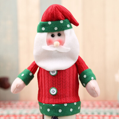 

Wine Bottle Cover Clothes Santa Claus Snowman Deer Decoration For Christmas