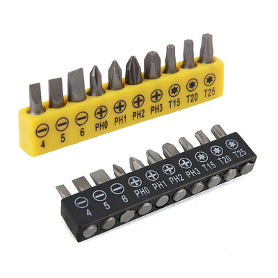 

10pcs Convenient -shape Dual Head Screwdriver Bits Key Utility Tool For Routine