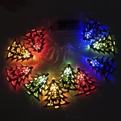 

Tailored LED String Lights Battery box Hollow Christmas Tree Party Decorative Lamp Tool