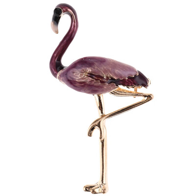 

Enamel Flamingo Bird Pug Dog Umbrella Brooches Animal Rhinestone Corsage Crystal Brooch Pins Banquet Scarf Buckle Accessories