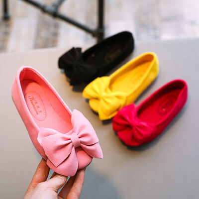 

Lovely Children Girls Princess Shoes Kids Girl Casual Single Shoes Soft Slip-on