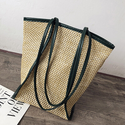 

In early autumn the new hollowed-out straw bag 2019 Korean version chic braided beach vacation style handbag