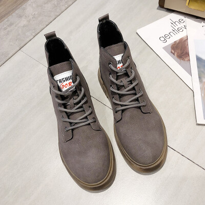 

Martin Boots British style ins students short boots Korean version thick heels autumn boots
