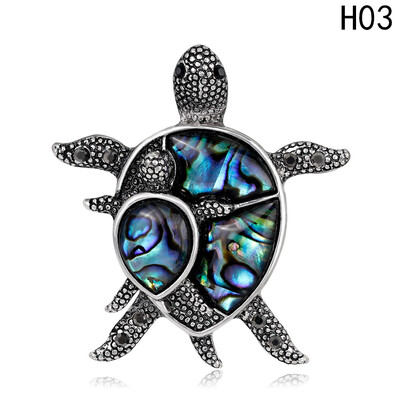 

2019 Fortunate Crystal Rhinestone Enamel Turtle Animals Insects Brooch Lovely
