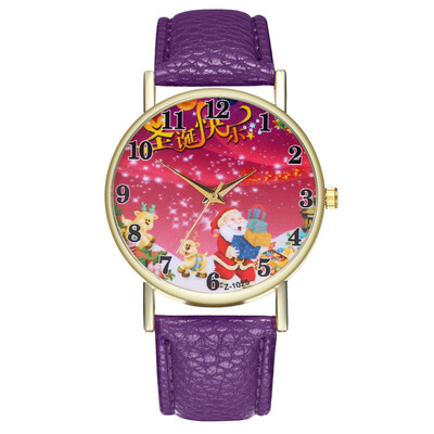 

2018 Santa Claus Womens Watches Fashion Gift Christmas Tree Pendant Wrist Watch Women Christmas Ladies Quartz Clock Reloj &Ff
