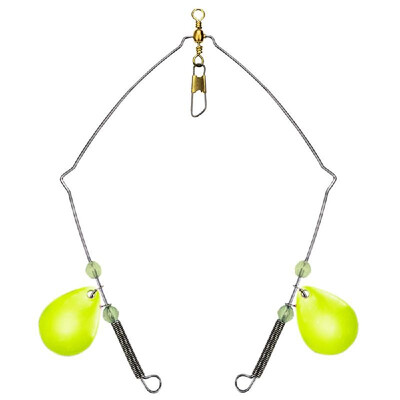 

Anti-tangle Steel Wire Balance Bracket Sea Fishing String Rig with Swivel Sequins