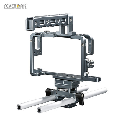 

SEVENOAK SK-GHC20 Professional DSLR Camera Video Cage Kit with Top Handle Grip Shoe Mount 15mm Rods for Panasonic Lumix DMC-GH3 GH