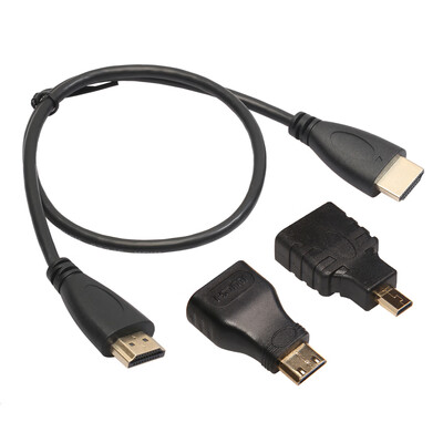 

High Speed HDMI to HDMI Male Cable Micro HDMI Adaptor Mini HDMI Adapter