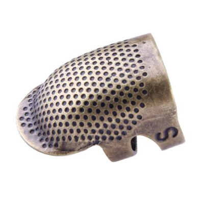 

Vintage Thimble Ring Sewing Quilting Copper Cover Fingertip Protector Needle Press Tool Accessories