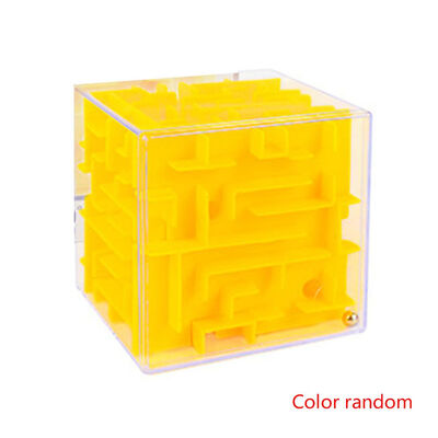 

Random Color Maze Cube Square Funny Kids Stress Toy Steel Ball Puzzle Maze Fun Brain Game Children Gift