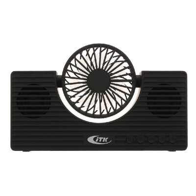 

Mini BT Speaker with Fan Wireless Phone Speaker Multi-functional Portable Sound Box Support TF Card AUX IN MP3 Player
