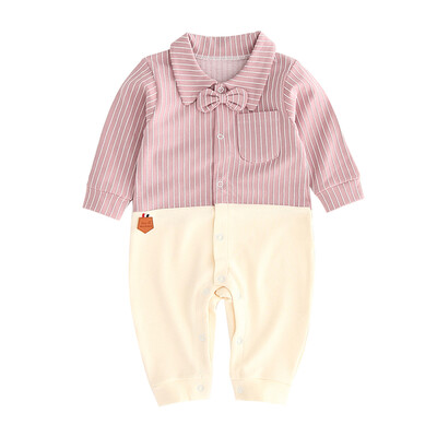 

Autumn Jumpsuit Baby Boy Girl Casual Striped Print Romper Infant Long Sleeve Children Bodysuit Jumpsuit Outfits