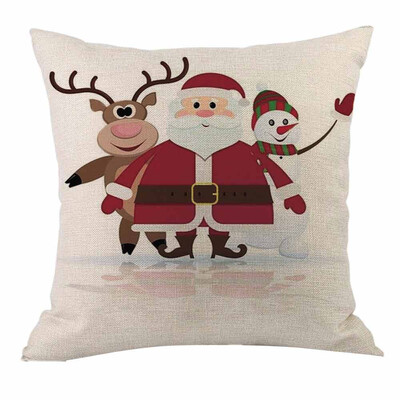 

Tailored Merry Christmas Throw Pillow Cases Cafe Sofa Cushion Cover Home Decor