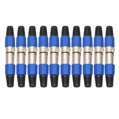 

2510Pairs XLR 3Pin Female MIC Jack Plug Audio Microphone Cable Connector
