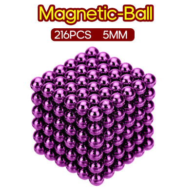 

216PCS Magnetic-Ball 5mm Building Toy Simple Design Office Adults Stress Relief Toys