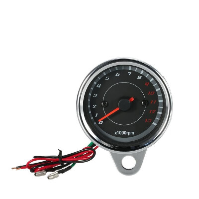 

12V Universal Motorcycle Tachometer Meter LED Backlight 13K RPM Shift