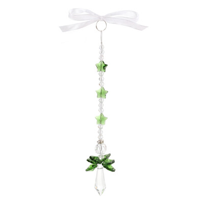 

1Pc Rainbow Artificial Crystal Guardian Angel Chakra Suncatcher Car Charm Keys Pendant Hanging