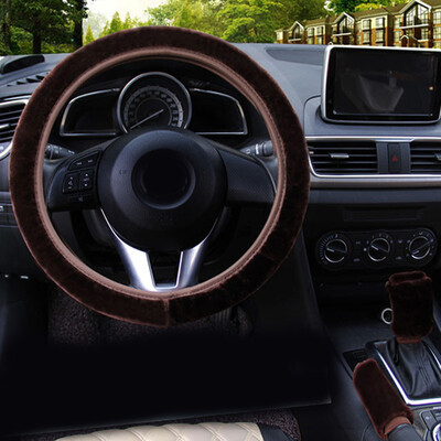 

3pcs Steering wheel cover Set Hand Brake Interior Decorative Accessory