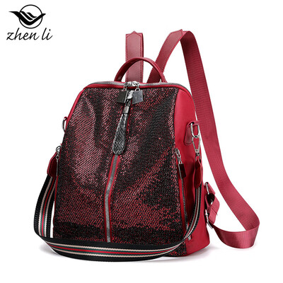 

Exclusive for nylon womens backpack womenbag new sequin fashion sports backpack