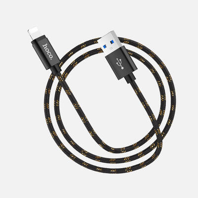 

Hoco UPL12 Two-tone Nylon-braided Fast Charging Lightning Cable For IPHONE-1m