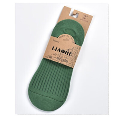 

Mens cotton shallow mouth invisible socks autumn&winter vertical stripes with silicone couple socks female Sox