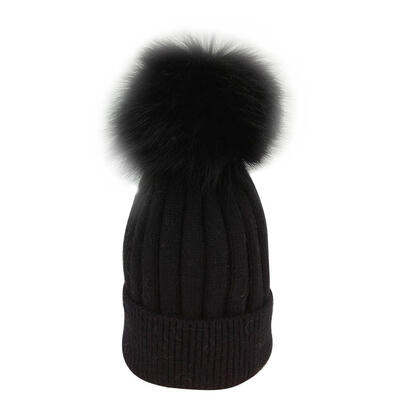 

Fashion Women Winter Warm Hat Fleece Pompom Cap Casual Knitted Beanies Hats