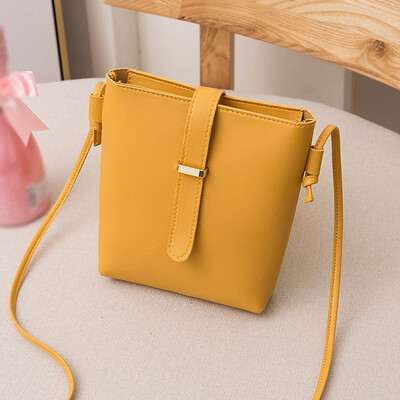 

Tailored Women Simple Fashion Bucket Bag Strap Messenger Shoulder Bag Mobile Phone Bag