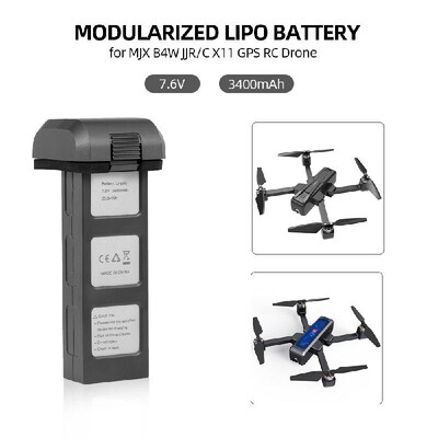 

Lipo Battery 76V 3400mAh Modularized Drone Battery for MJX B4W JJRC X11 RC Drone Wifi FPV Quadcopter