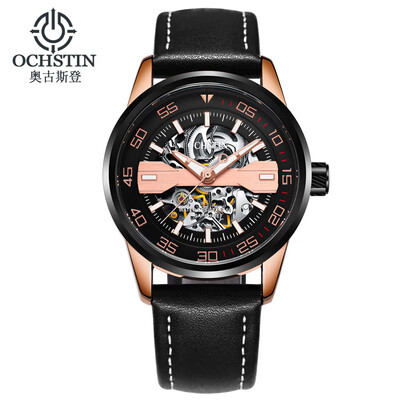 

Augustus OCHSTIN hollow leather waterproof mens automatic mechanical watch mens watch