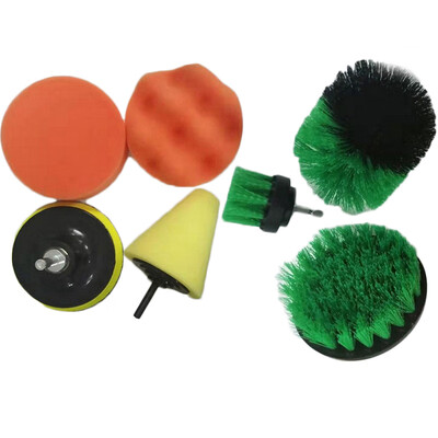 

7pcs Electric Washing Brush Cleaning Brush Set 14 Quick Shaft 625MM Durable