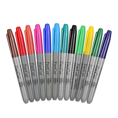 

12pcs Portable Tattoo Transfer Pen Colorful Permanent Skin Marker Pens