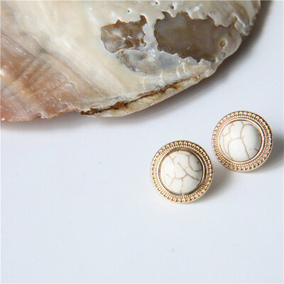 

Fashion Earrings Pearl Cat Eye Stone Earrings Retro Simple Temperament Earrings