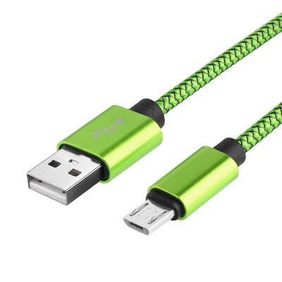 

2m Micro USB to USB 20 Fast Charging Braided Data Cable for Android Phones