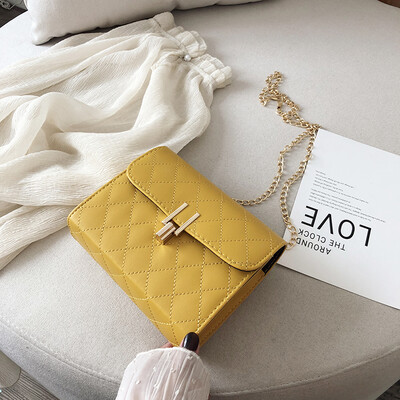 

Ins super fire Sen small bag female 2019 new wave Korean version of the wild chic chain Lingge fairy Messenger bag