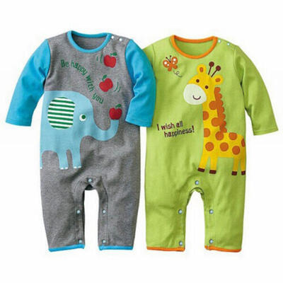 

USA Infant Baby Girl Boys Clothes Bodysuit Cartoon Romper Outfit Jumpsuit wea