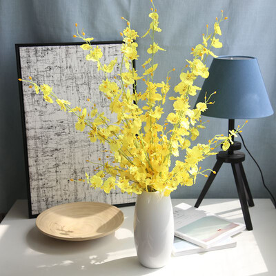 

Gobestart Simulation Oncidium Orchid Phalaenopsis Flowers For Wedding Decor Artificial BU