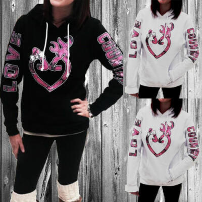 

Valentines Day Women Long Sleeve Hoodie Sweatshirt Jumper Sweater Pullover Tops