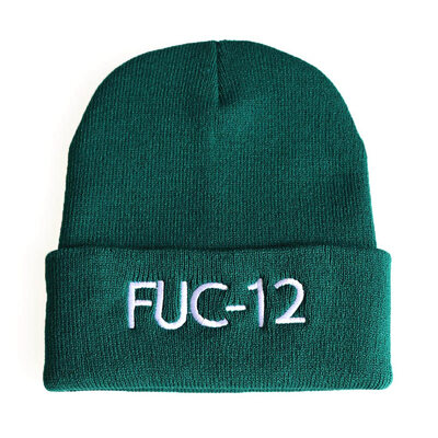 

redCherry Singer Billie Eilish Embroidery Skull Beanie Hat Hip Hop Knitted Warm Winter Hat